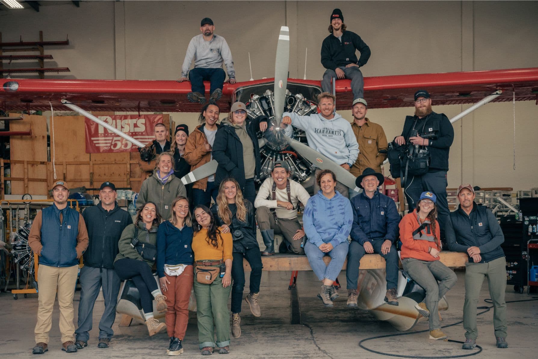 Idea Ranch Family on a photoshoot for Carhartt