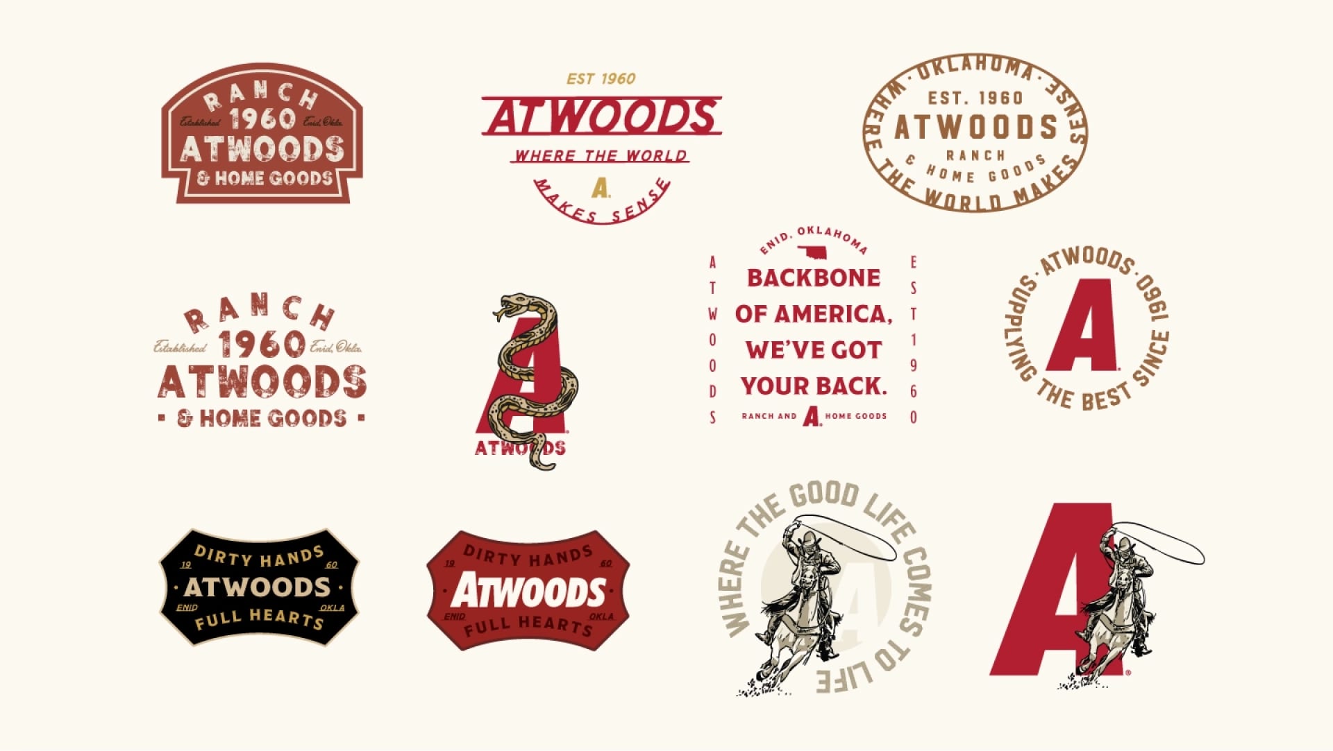 Atwoods Logo Mockups