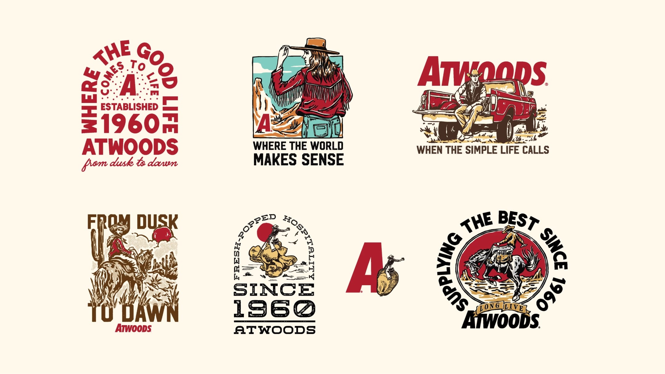 Atwoods Logo Mockups