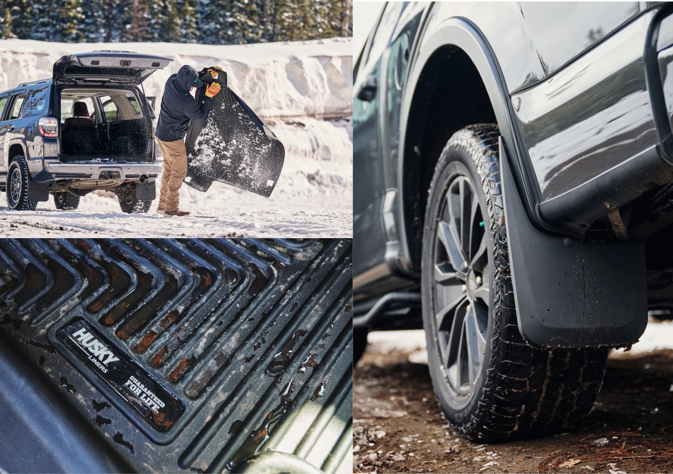 Husky Floor Liners Collage